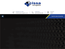 Tablet Screenshot of cissacorrugados.com